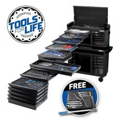 KINCROME 551 Piece 22 Drawer Contour Wide Tool Kit Black P1810MB