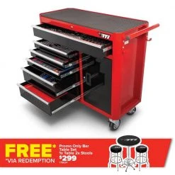 TTI 324 Piece 41" 6 Drawer W/ Cabinet Tool Trolley Kit TTK41061