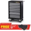 GEARWRENCH 26inch 7 Drawer Roller Cabinet XL Series - Black/Silver 83155N -1-11 shop unnamed file 614