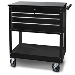 SP TOOLS 4 Drawer Black Custom Technicians Trolley SP40015