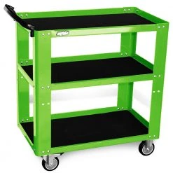 SP TOOLS 3 Shelf Professional Service Trolley - Green SP40019G